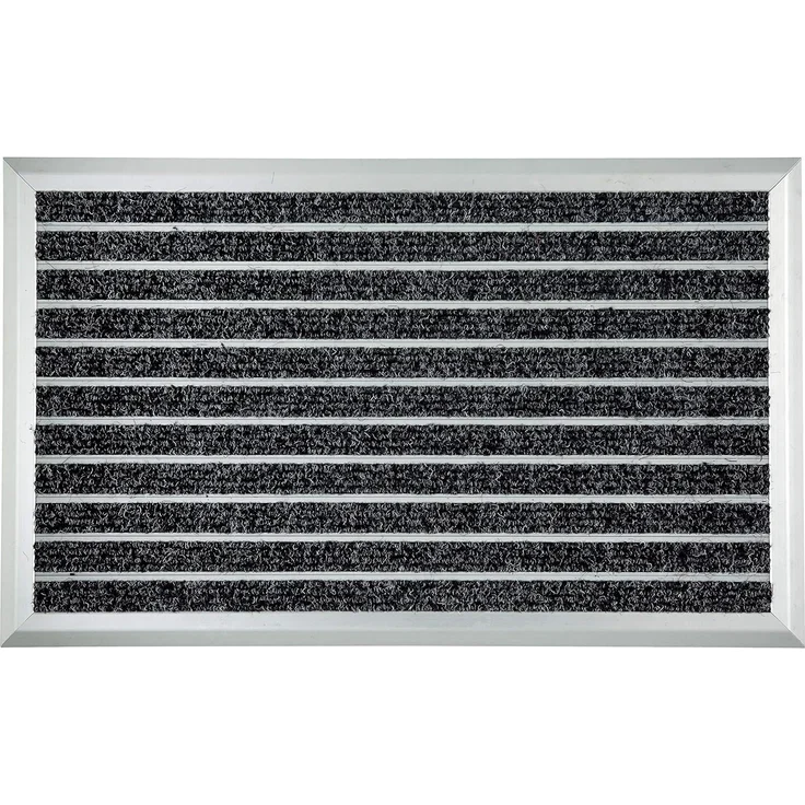 ASTRA Fußmatte Exclusiv Mat, rechteckig, Höhe: 13 mm, Schmutzfangmatte, strapazierfähig, Aluminium Rahmen – Bild 1