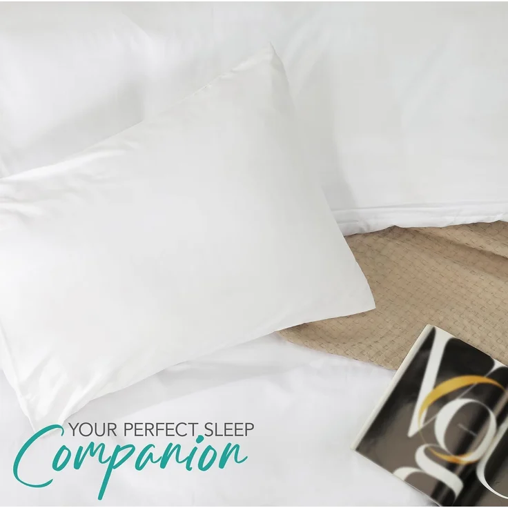 Utopia Bedding Bettbezug-Set mit Kissenbezügen – 3-teiliges Bettwäsche-Set mit Reißverschluss – 1 Bettbezug mit 2 Kissenbezügen – weich gebürstete Mikrofaser (Queensize, Weiß) – Bild 7