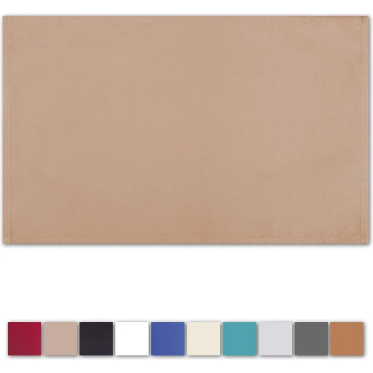 4er Set Tischsets Platzset Tischuntersetzer Platzdeckchen Tischdeko Tischmatte Essensunterlage Maße 30x45 cm, Farbe: sandgrau - beigegrau – Bild 5