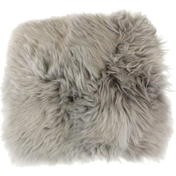 Macosa Home Fellteppich Dekofell eckig Stuhlkissen 35 cm echtes Lammfell Dekofell Sitzplaid, quadratisch, Echtes Lammfell Sitzkissen Dekofell
