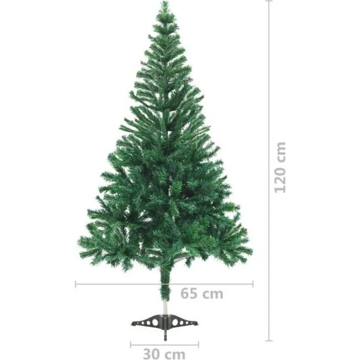 vidaXL Künstlicher Weihnachtsbaum mit Ständer 120 cm 230 Zweige [328422] – Bild 3
