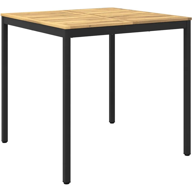 vidaXL Gartenbar-Tisch NAARDEN Weiß gewaschen und Schwarz 901780 – Bild 2