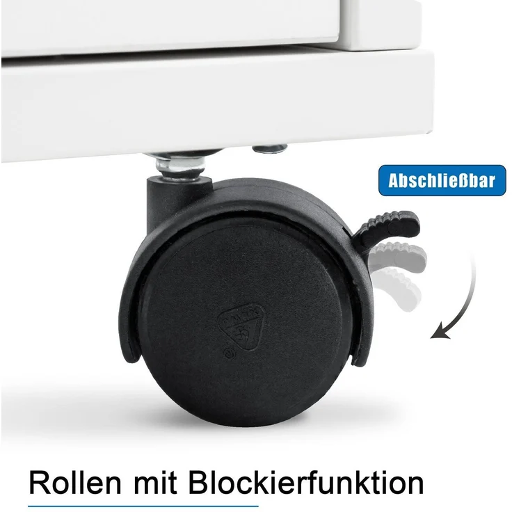 Barberpub Schminktisch BarberPub Studiotisch Manikürtisch Nageltisch 0400, mit Schubladen mit Rollen, MFC, 118× 56× 78 cm – Bild 2