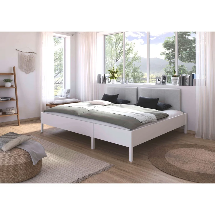 Rauch Möbel 'Mare' Familienbett, Liegefläche 240x200 cm, mit Polster-Kopfteil, Farbe Weiß, 248 x 98 x 209 cm – Bild 3