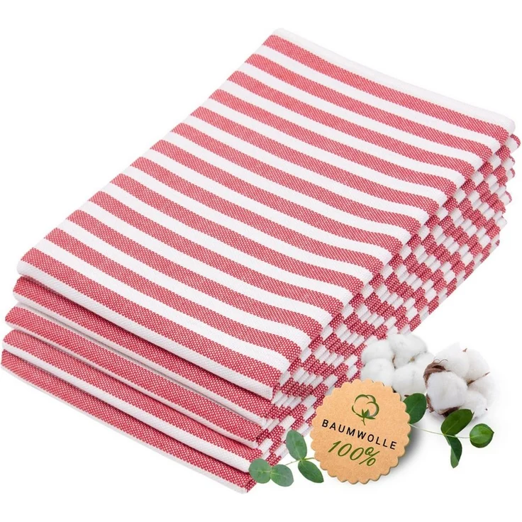 ZOLLNER Geschirrtuch, (Spar-Set, 5-tlg), 50 x 70 cm, 100% Baumwolle, vom Hotelwäschespezialisten – Bild 1