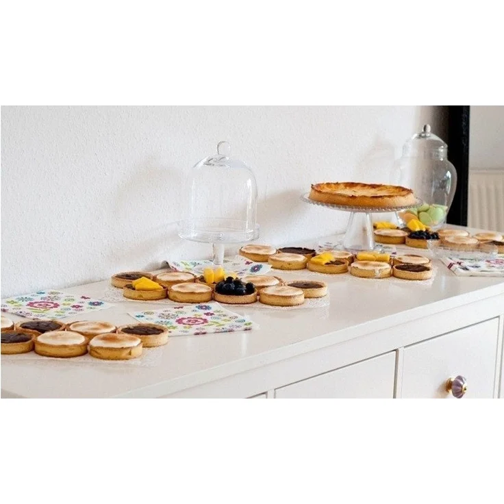 Schneider GmbH Backform glatt für Tartelette Mini-Kuchen Desserts °100mm/20mm Edelstahl, (12-tlg) – Bild 2