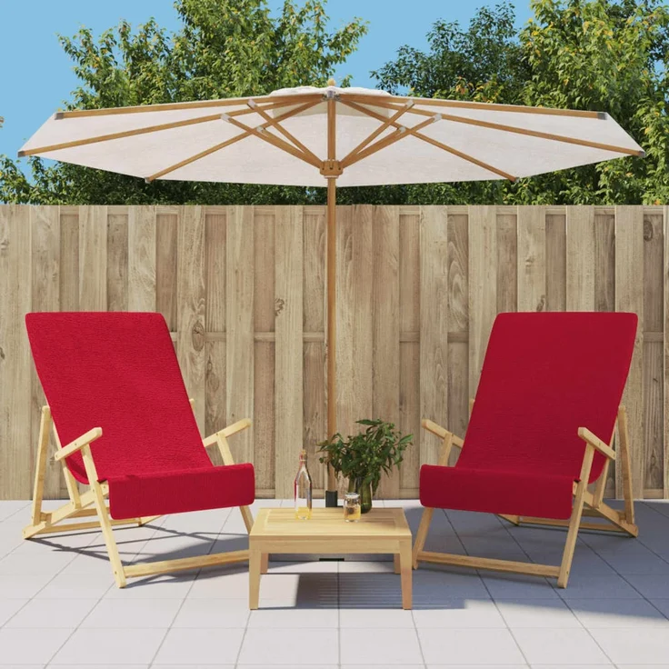 vidaXL Strandtücher 2 Stk. Burgunder 60x135 cm Stoff 400 GSM 362675 – Bild 1