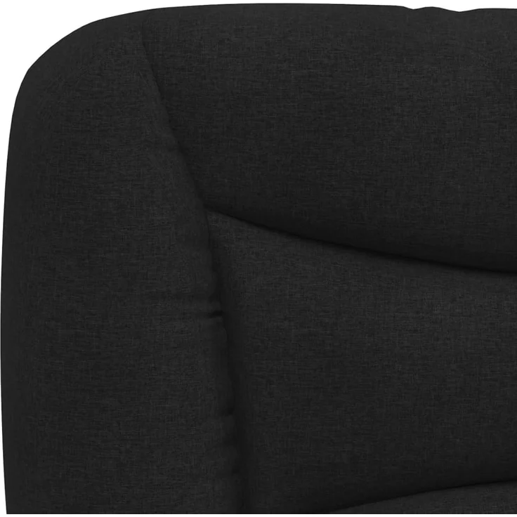 vidaXL Kopfteil-Kissen "Hvar" Schwarz 80 cm Stoff – Bild 8