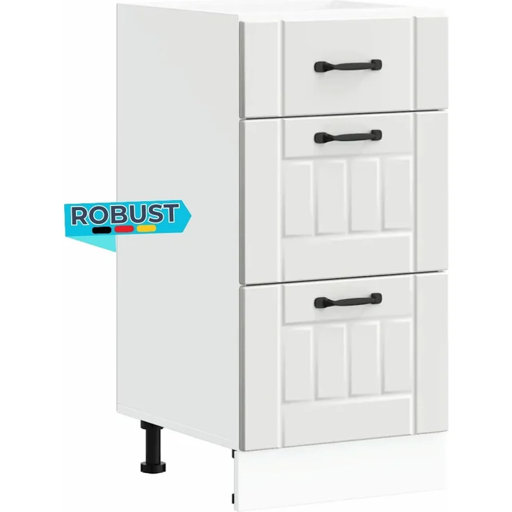 Küchenunterschrank MARO Weiß 40x46x81,5 cm | Küche Unterschrank mit Schublade