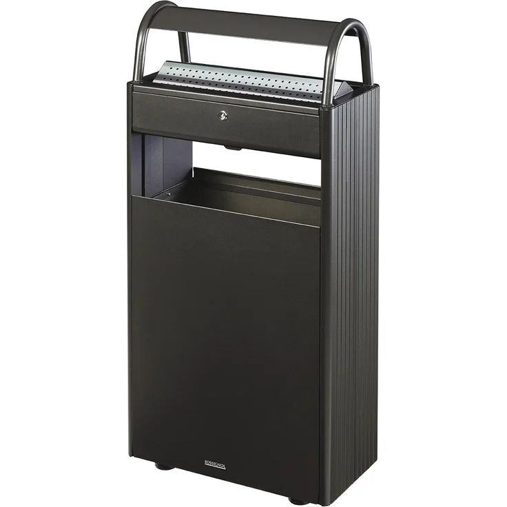 Rossignol 56448 Kopa Ascher/Abfallbehälter mit Standfuß 12 L/60 L, Farbe Mangangrau – Bild 1