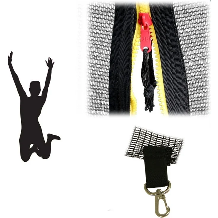 Terena Sicherheitsnetz + Federabdeckung für Trampolin 305 cm mit 8 Stangen – Bild 3