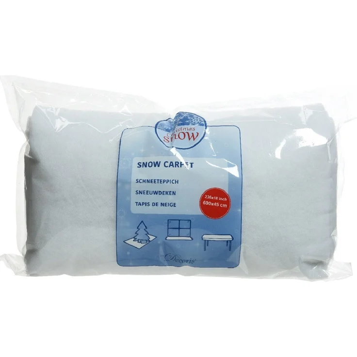 Kaemingk Weihnachtsbaumdecke Schneeteppich Polyester L. 600cm B. 45cm H. 1cm weiss – Bild 3