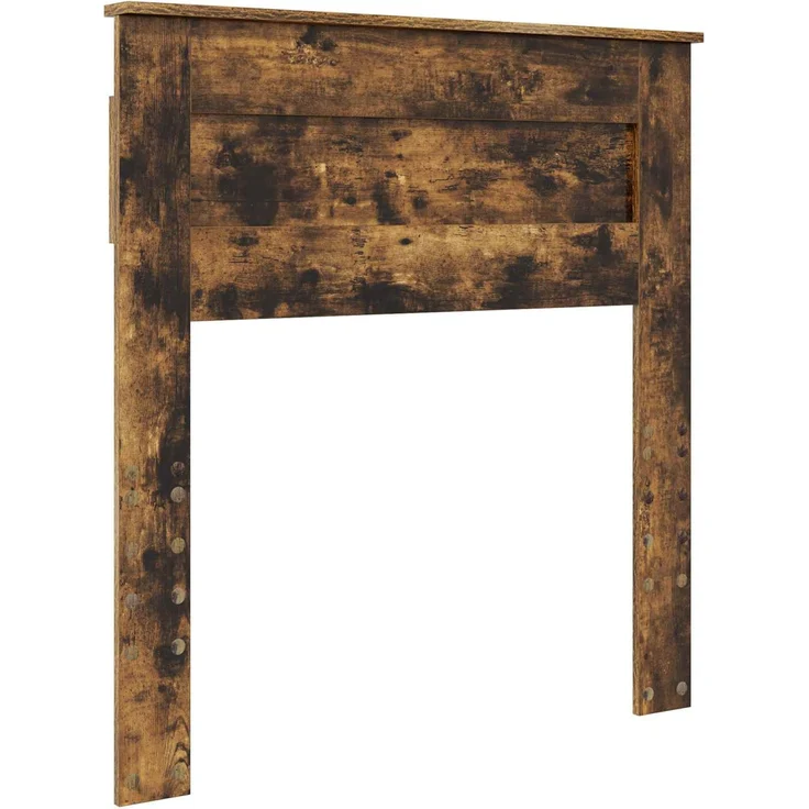 vidaXL Bettrahmen Geräucherte Eiche 90 x 190 cm Holzwerkstoff 3410031 – Bild 5