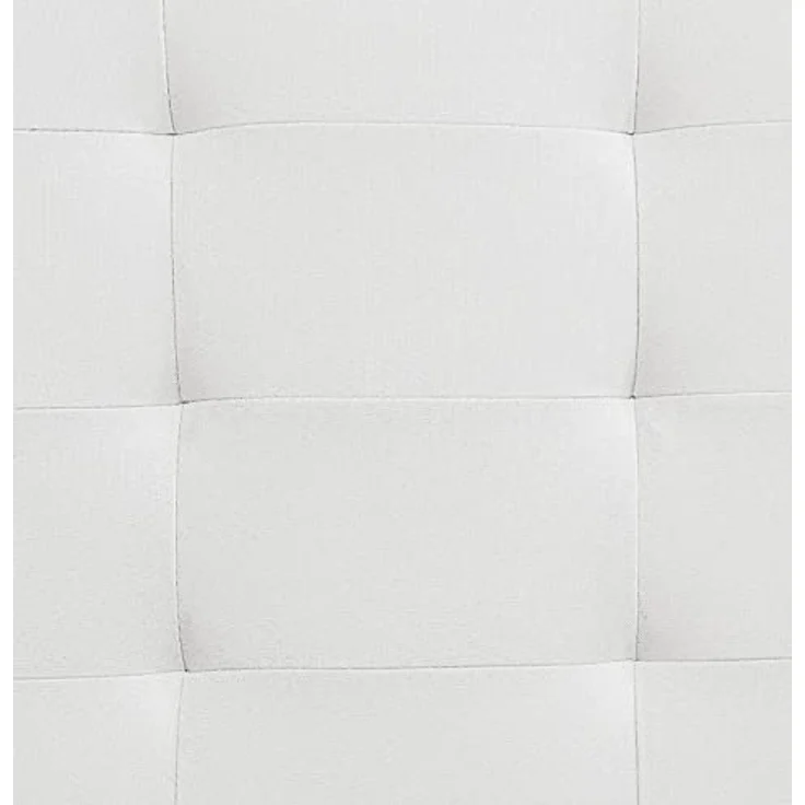 CARO-Möbel Polsterbett Ohio Bettgestell 90x200 cm Einzelbett Designbett inklusive Lattenrost Textilbezug in weiß – Bild 6