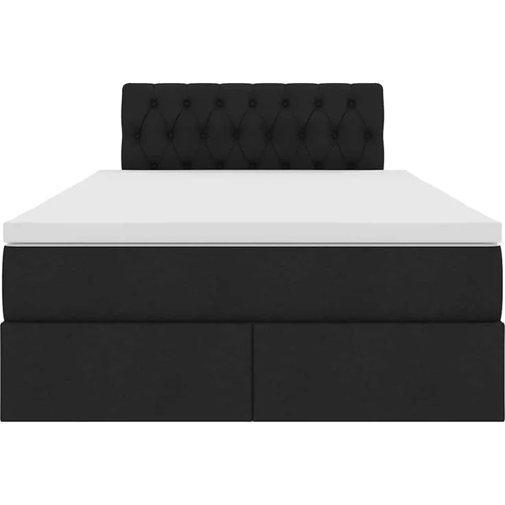 vidaXL LED-Speicherbett mit Matratze Schwarz 120 x 200 cm Stoff 3371201 – Bild 8