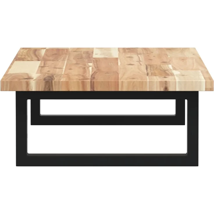 vidaXL Waschbeckenregal Wandmontage Stahl und Akazienholz 3302665 – Bild 5