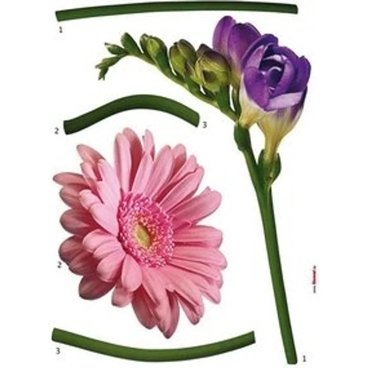 Komar Wandtattoo Fiore - Größe 50 x 70 cm (5 St), selbstklebend, Wandsticker – Bild 5