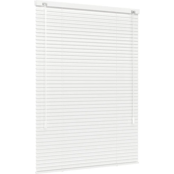jalousiescout Jalousie LightLess Aluminium-Jalousie, 25 mm, 40 x 130 cm, weiß glänzend, ohne Bohren, geklemmt oder verschaubt, Aluminium, vollverdunkelnd, Feuchtraumgeeignet – Bild 5