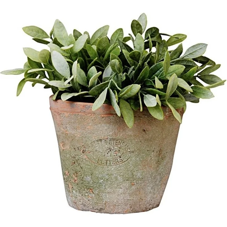 Terracotta Blumentopf im Landhausstil 12 cm Hoch – Bild 2