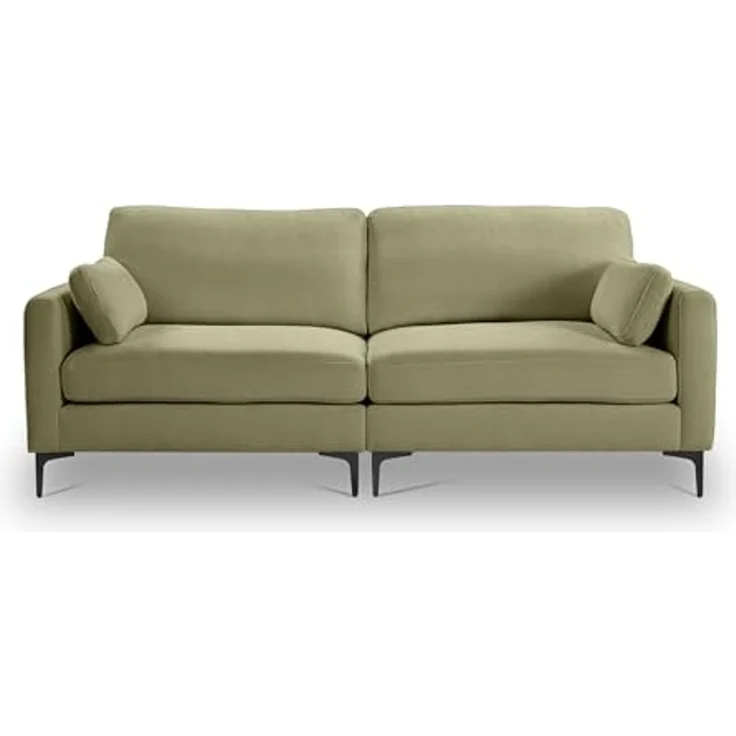 Sofa 3,5 Sitzer B/H/T: 225 x 92 x 97 cm in Grün – Bild 4