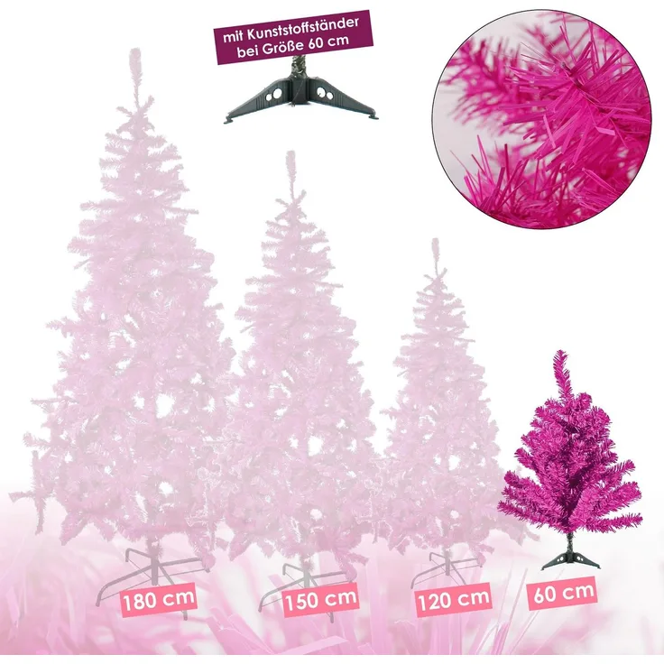 Künstlicher Weihnachtsbaum inkl. Ständer Tannenbaum Christbaum Lila 60cm