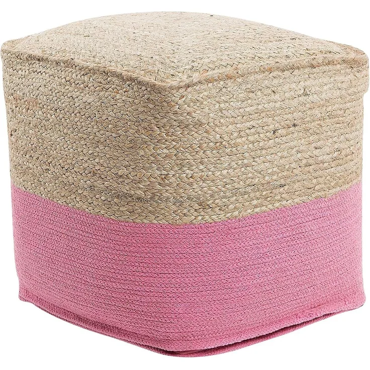 Pouf rosa 44x44 cm KIRAMA