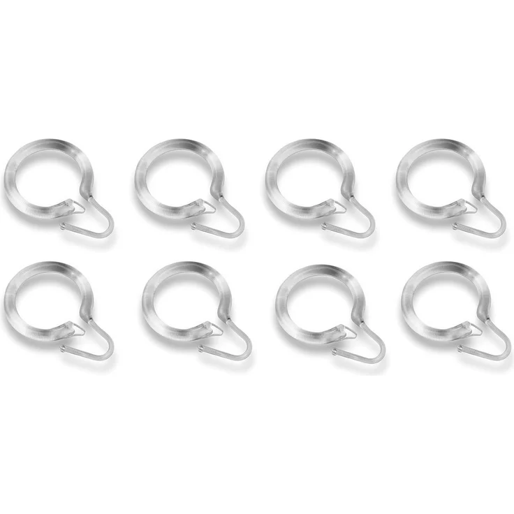 nodeko Duschvorhangringe Duschmantelringe Innendurchmesser 35 mm, für Duschvorhangstangen, (Packung, 8-St), einfacher Wechsel – Bild 2