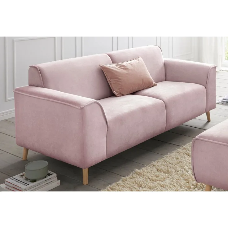 andas 2,5-Sitzer Janek, mit Federkern und Keder in scandinavischem Design