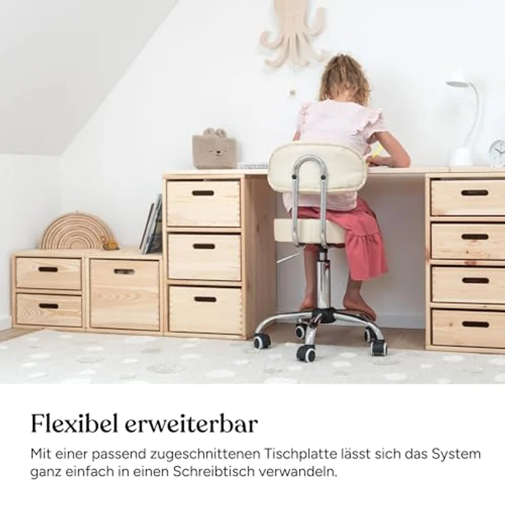 Ehrenkind Kinderregal Aufbewahrungssystem für das Kinderzimmer aus hochwertigem Holz, Modularer Aufbau, individuell kombinierbar – Bild 9