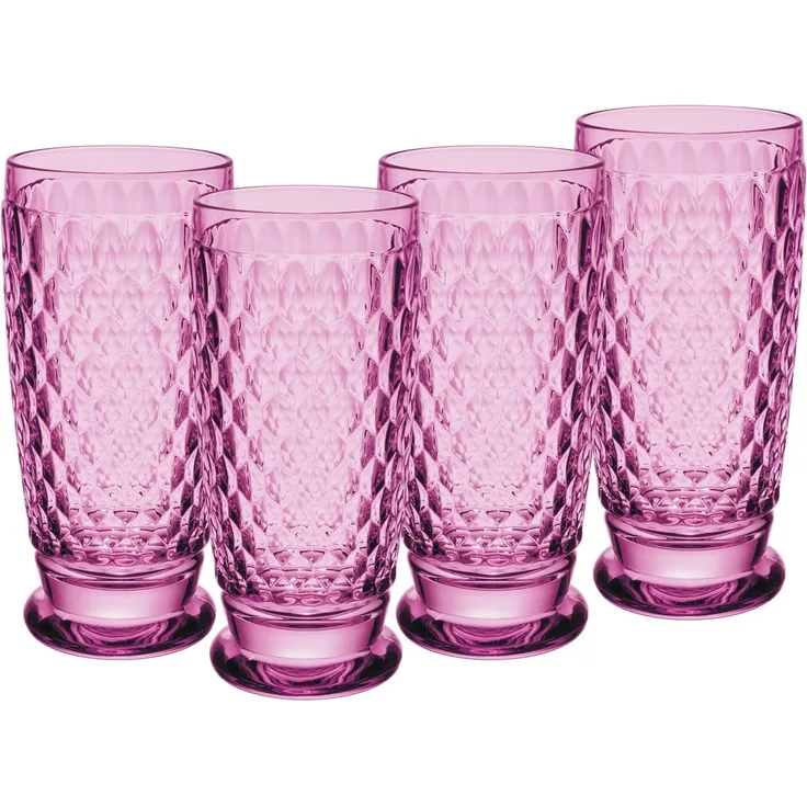 Villeroy & Boch Boston Coloured Longdrinkglas 400 ml Berry 4er Set