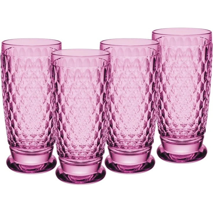 Villeroy & Boch Boston Coloured Longdrinkglas 400 ml Berry 4er Set – Bild 1