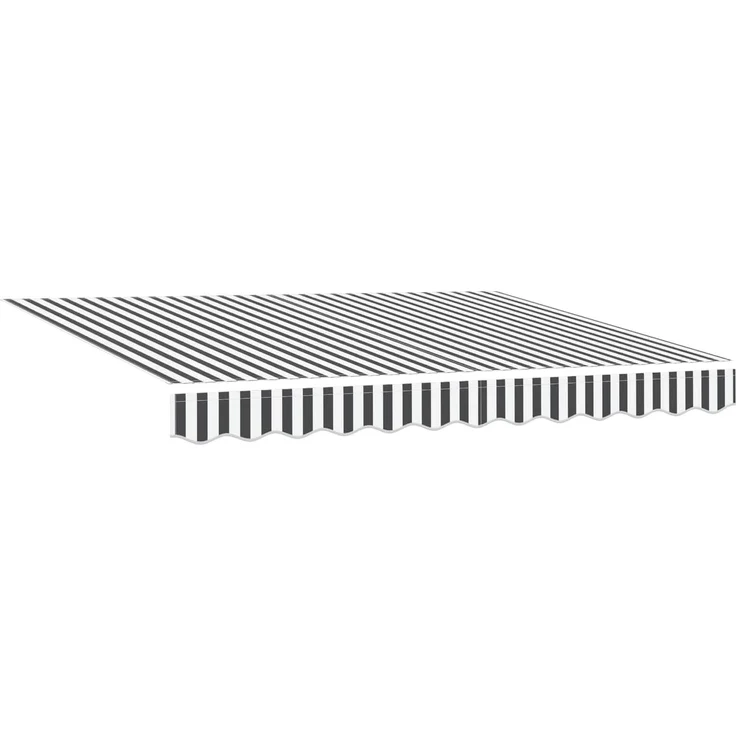 vidaXL Manuelle Gelenkarmmarkise mit LEDs Anthrazit und Weiß 3x2,5 m 3419424 – Bild 2
