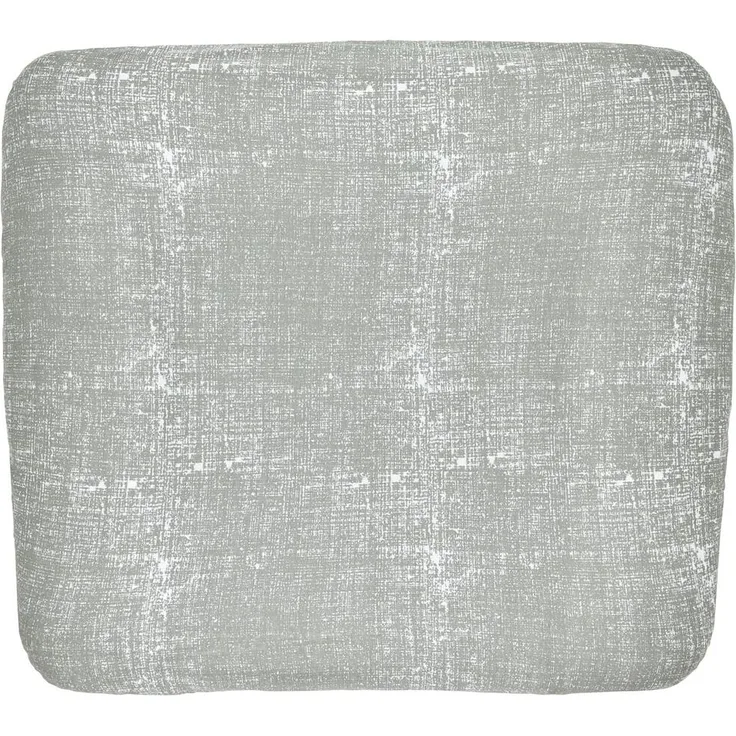 Meyco Baby Fine Lines Wickelauflagenbezug (weich und hautfreundlich, aus 100% Baumwolle, waschbar, einfache Pflege, trocknergeeignet, Größe: 85 x 75 cm), Grau