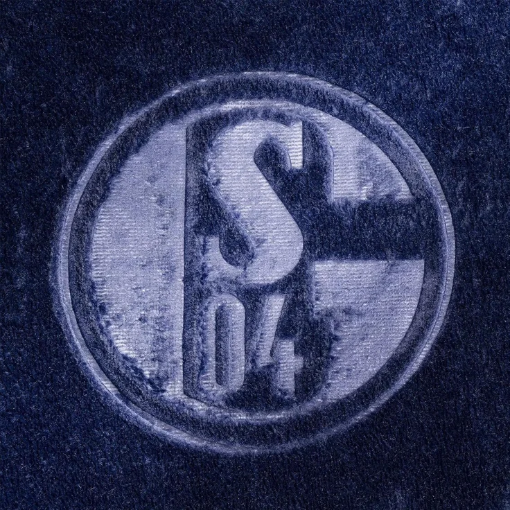 Wohndecke FC Schalke 04 geprägt in Geschenkbox Navy 150 x 200 cm 100% Polyester, FC Schalke 04 – Bild 6