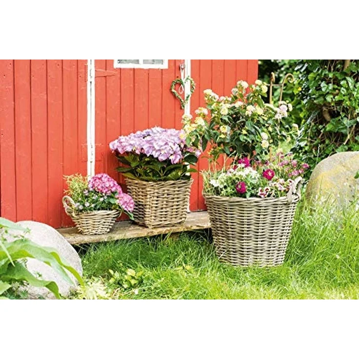 Pflanzkorb Blumenkorb Blumentopf Pflanzentopf Korb Übertopf Blumenkübel – Bild 6