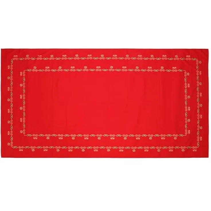 THUN, Weihnachtstischdecke für 10–12 Personen, 100% Baumwolle, Weihnachtswünsche, Geschenkidee, 150x250 cm – Bild 4