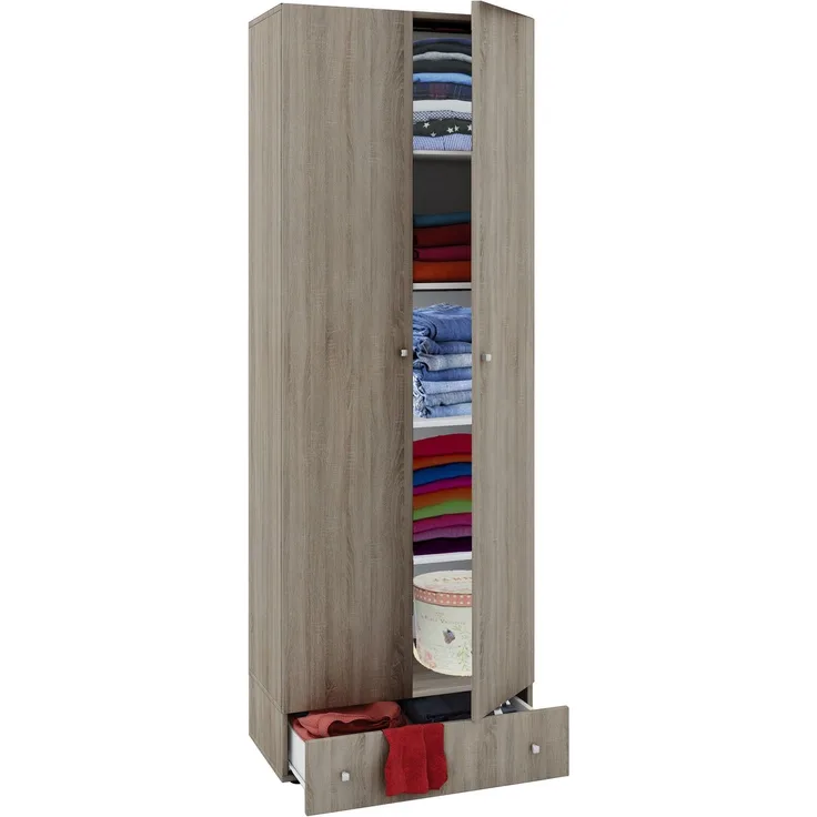 VCM Kleiderschrank Vandol 912197 Sonoma-Eiche B. 70 x H. 196 x T. 40 cm