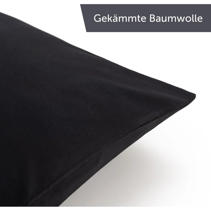 Blumtal Kissenbezug Premium Jersey 2er Set, Oeko-Tex Zertifiziert, (2 Stück), 100% Baumwolle – Bild 7