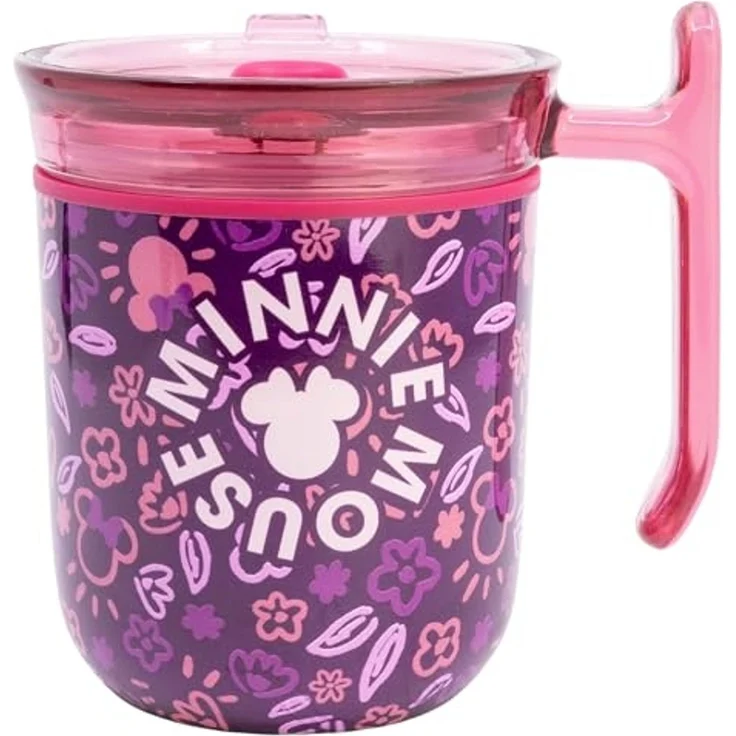 Disney Minnie Mouse Signature To Go Tasse 470 ml mit Schiebedeckel für Alltag und Büro – Bild 3