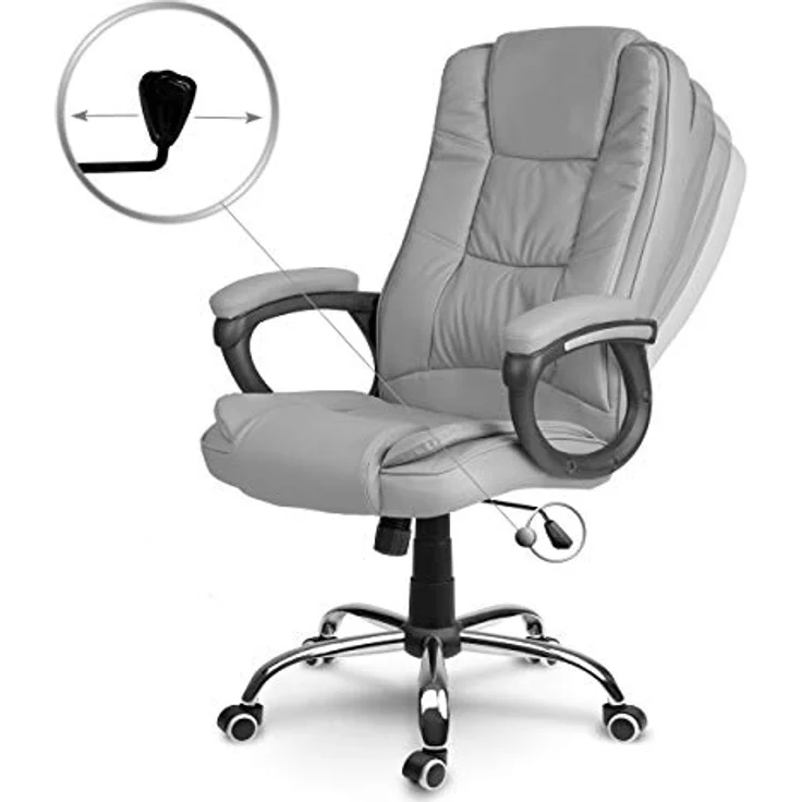 Sofotel Porto Chair, Kunstleder, Grau, Standard – Bild 5