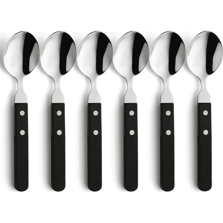 Amefa 'PIZZA' Menülöffel Set 6-teilig, Kunststoff schwarz, 19,4 cm