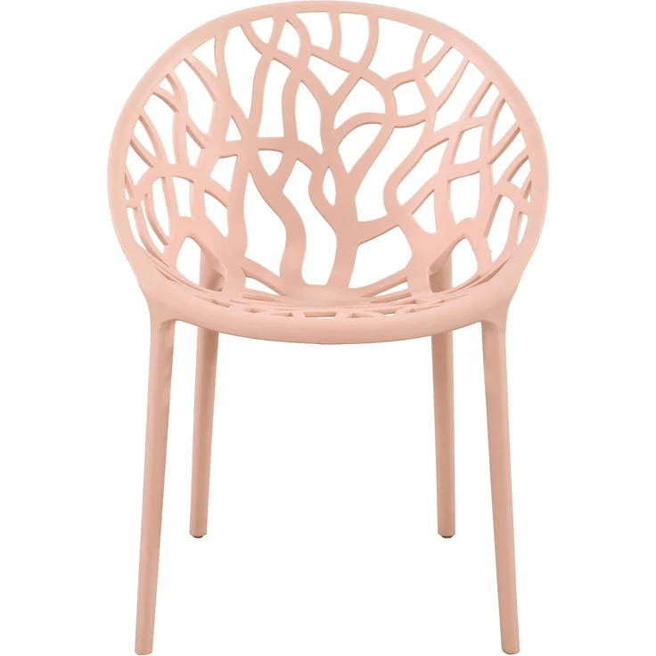 CLP Gartenstuhl Hope mit Lehne stapelbar wetterfest UV-beständig bis 150 kg,rosa – Bild 4