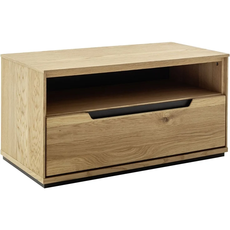 Garderoben-Set >ARAYA< (3-teilig) in Eiche teilmassiv - 148x195x40,5 (BxHxT) – Bild 4