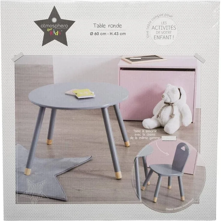 Kindertisch, rund - 43 cm, Ø 60 cm – Bild 3