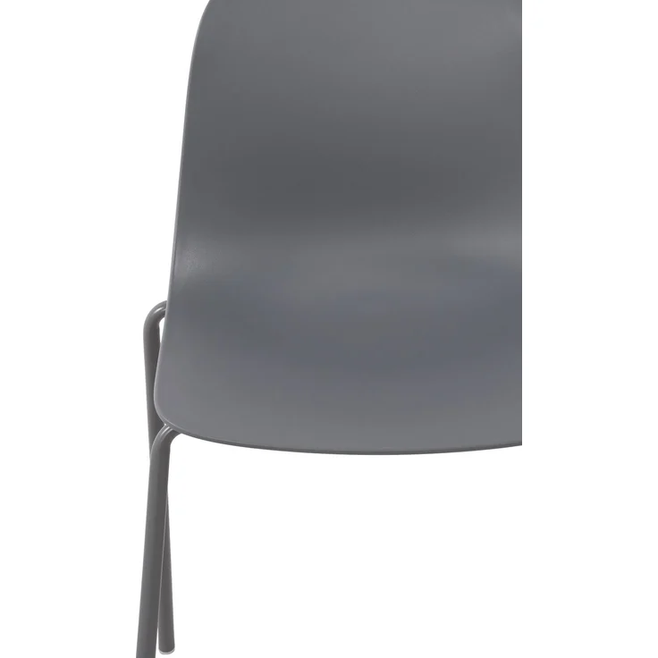 CLP 2er Set Stühle Hardin, stapelbare gartenstühle, wetterfest und UV-beständig,dunkelgrau – Bild 5