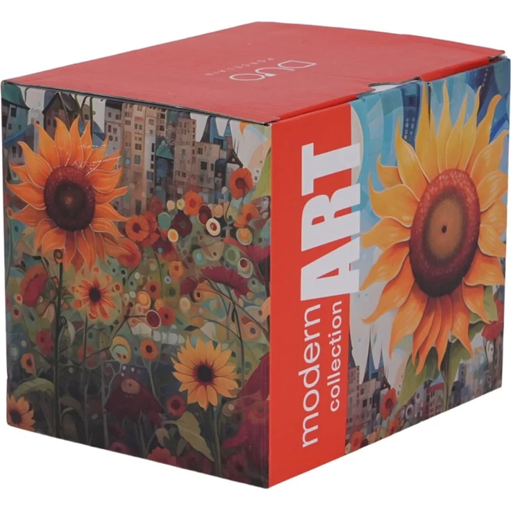DUO Jumbo Becher 750 ml MODERN SUNFLOWER New Bone China Porzellan – Bild 5