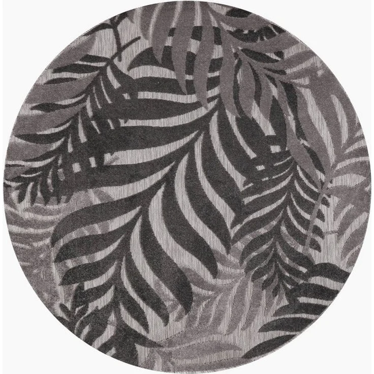 Sanat Teppich Floral Outdoor, rund, Höhe: 6 mm, In- und Outdoor geeignet, florales Design, Balkon, Terasse – Bild 4