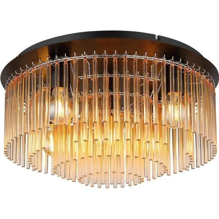 GLOBO LIGHTING Deckenleuchte GORLEY, ohne Leuchtmittel, Deckenleuchte/Glasstäbe/Wohnzimmer/Esszimmer – Bild 4