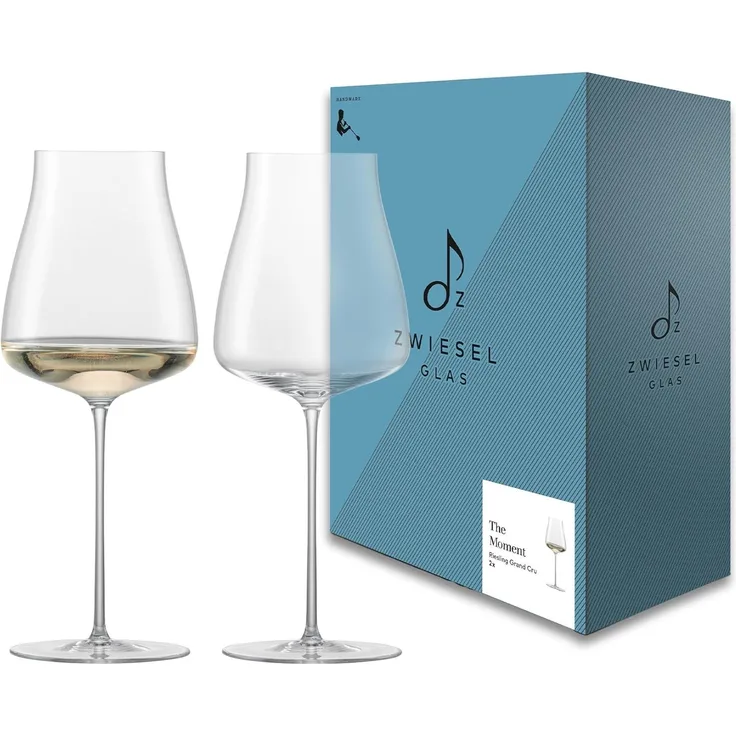Zwiesel Glas 2 Stück Riesling Grand Cru Weißweinglas The Moment handgefertigt· spülmaschinenfest 122096