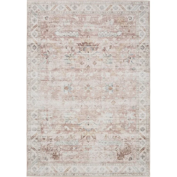 Interiyou Teppich Gent, Rechteckig, Höhe: 5 mm, Vintage Kurzflor für Wohnzimmer, Schlafzimmer, waschbar, pflegeleicht – Bild 1